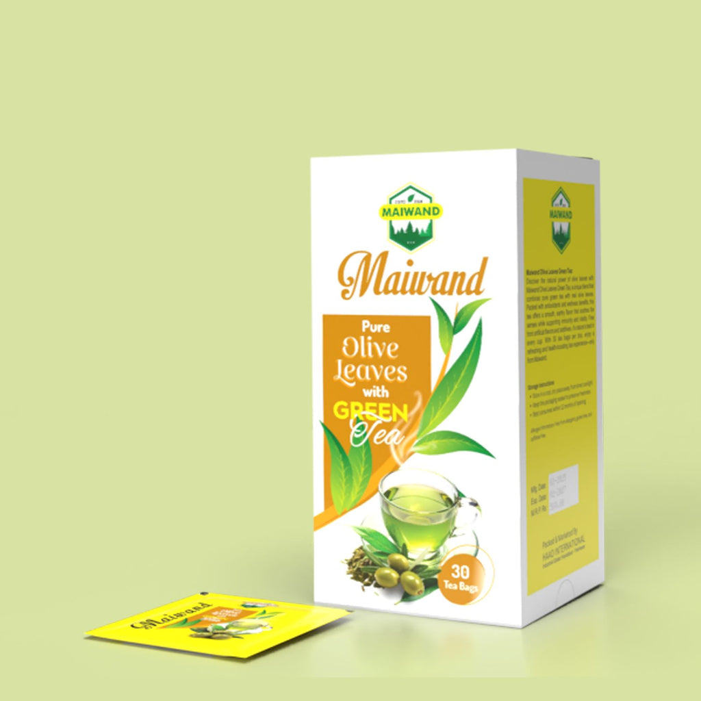 Pure Olive Leaves With Green Tea