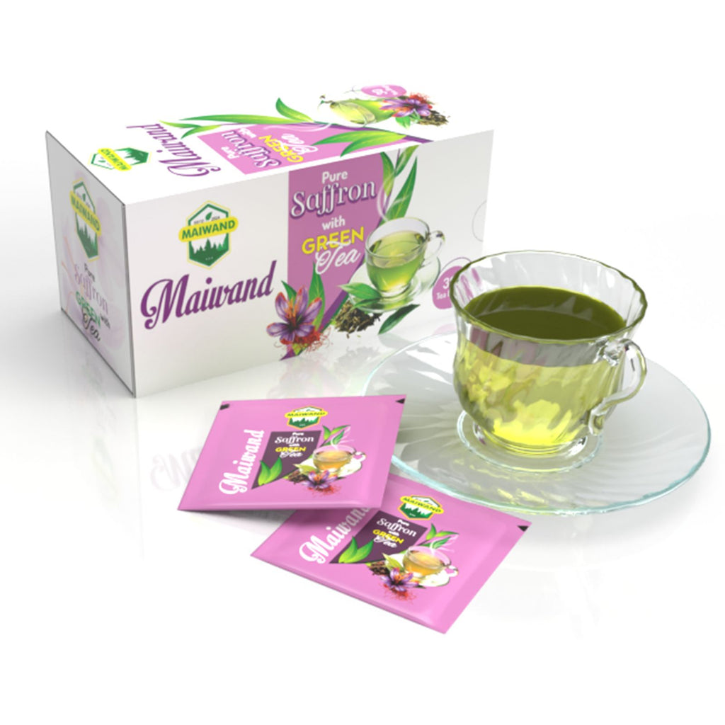 Pure Saffron With Green Tea